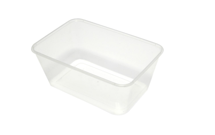 1000ML RECTANGLE CONTAINERS WITH LID 50 PACK NIS Packaging & Party Supply