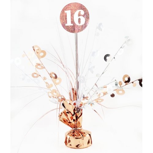 #16 Rose Gold & White Centerpiece Weight 165gm 1pc NIS Packaging & Party Supply