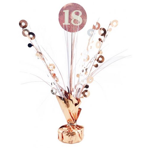 #18 Rose Gold & White Centerpiece Weight 165gm 1pc NIS Packaging & Party Supply