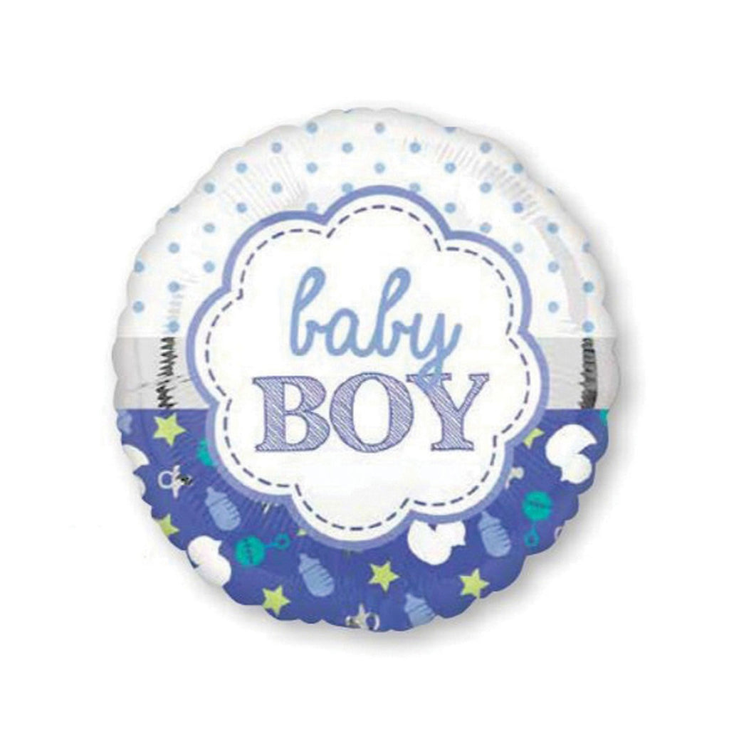 22cm Baby Boy Scallop. NIS Packaging & Party Supply