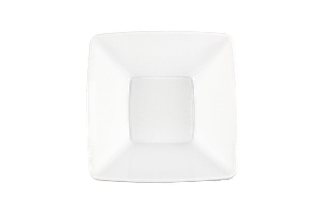 276mm x 276mm White Square Bowl 2pk NIS Packaging & Party Supply