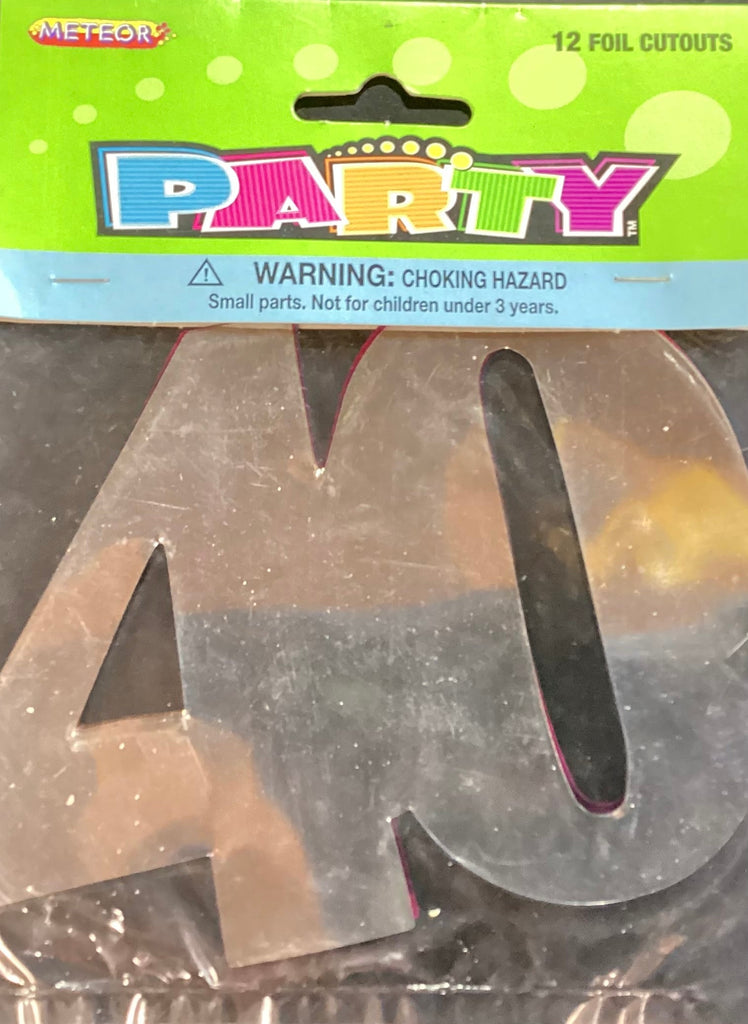 40 Foil Cutouts NIS Packaging & Party Supply