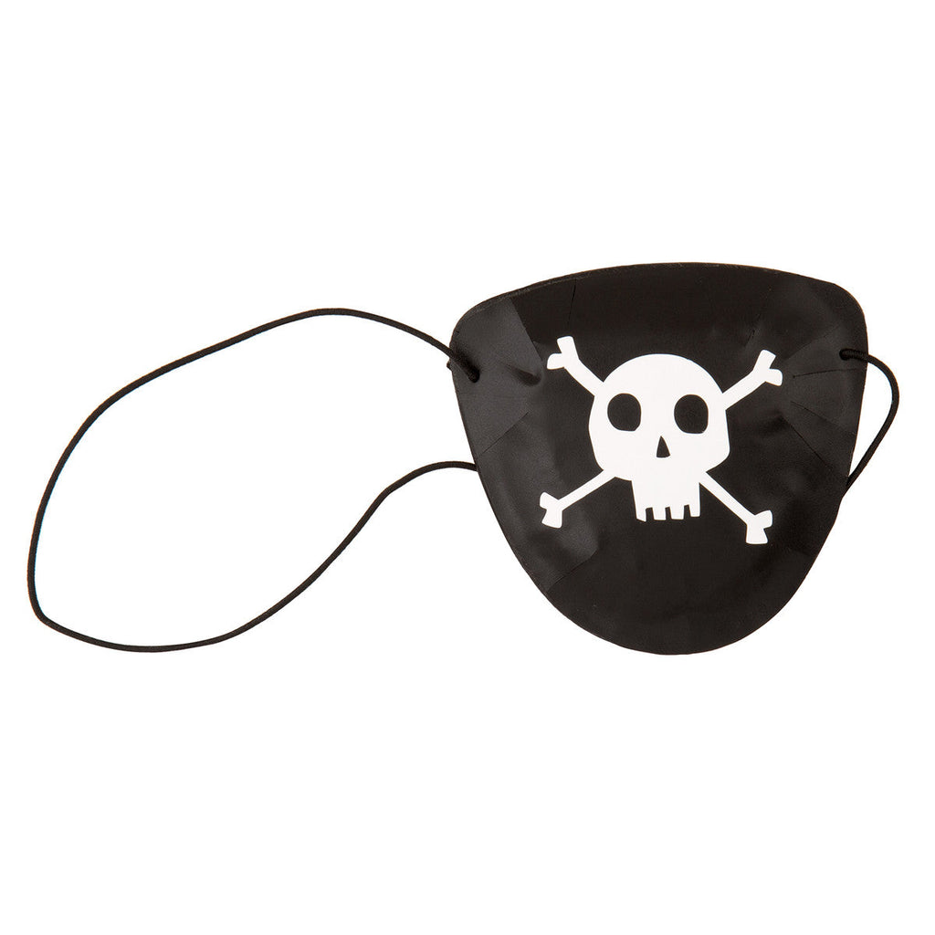 8 PIRATE SKULL & CROSSBONES Eye Patches NIS Packaging & Party Supply