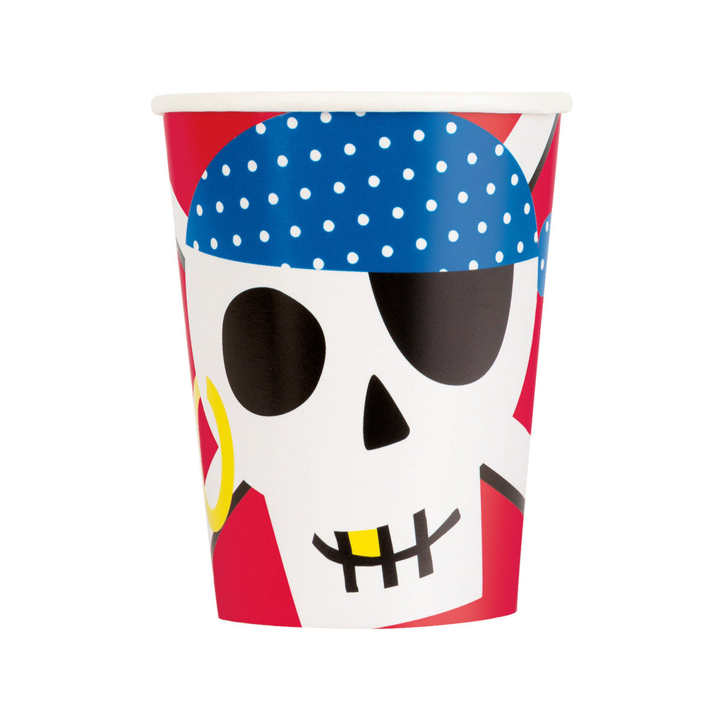 AHOY PIRATE PAPER CUPS 8PK NIS Packaging & Party Supply