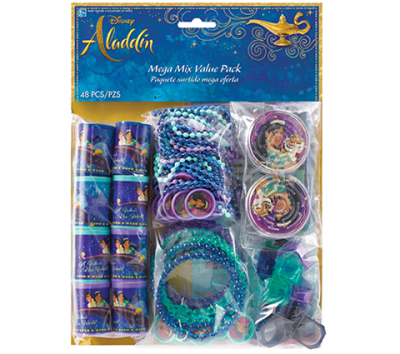 ALADDIN Megs Mix Favours Value Pack 48pcs NIS Packaging & Party Supply