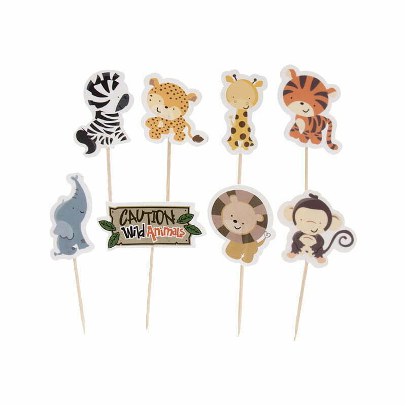 Animal Picks cake /cupcake toppers NIS Packaging & Party Supply