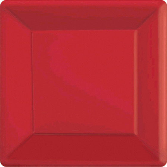 Apple Red Paper plates square 20pk NIS Packaging & Party Supply