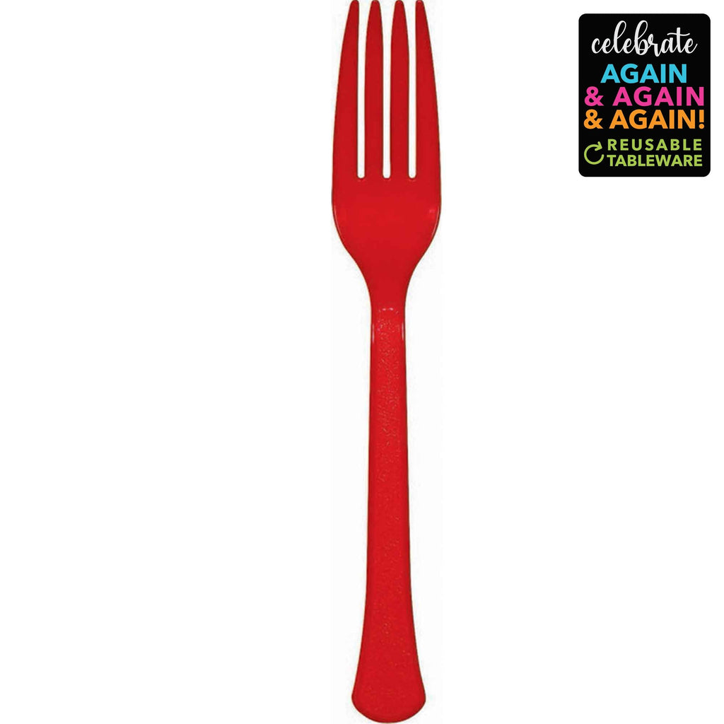 Apple Red forks 20pk NIS Packaging & Party Supply