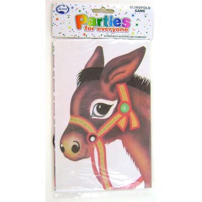 Buy BLINDFOLD GAME DONKEY at NIS Packaging & Party Supply Brisbane, Logan, Gold Coast, Sydney, Melbourne, Australia