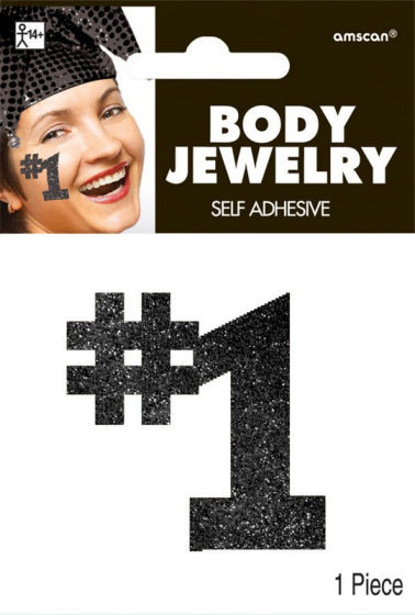 BODY JEWELRY #1 - BLACK NIS Packaging & Party Supply