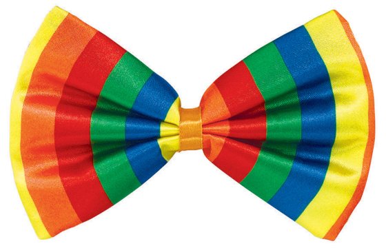 BOWTIE - RAINBOW 1pc NIS Packaging & Party Supply