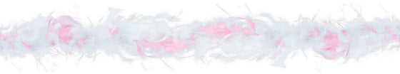 BRIDE FEATHER BOA PINK & WHITE NIS Packaging & Party Supply