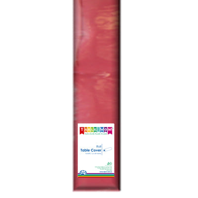 Buy BURGUNDY Table cover roll 30m at NIS Packaging & Party Supply Brisbane, Logan, Gold Coast, Sydney, Melbourne, Australia