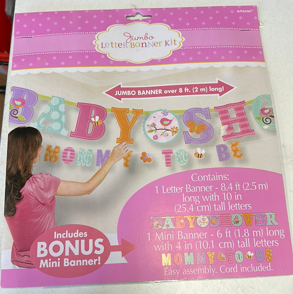 Baby Shower Jumbo banner kit 2m NIS Packaging & Party Supply