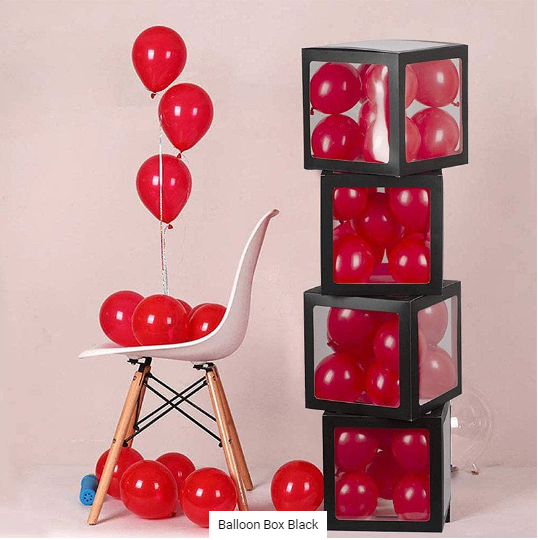 Buy Balloon Box Black at NIS Packaging & Party Supply Brisbane, Logan, Gold Coast, Sydney, Melbourne, Australia