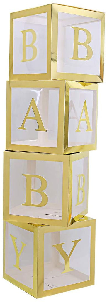 Balloon Box Gold Letter- BABY NIS Packaging & Party Supply