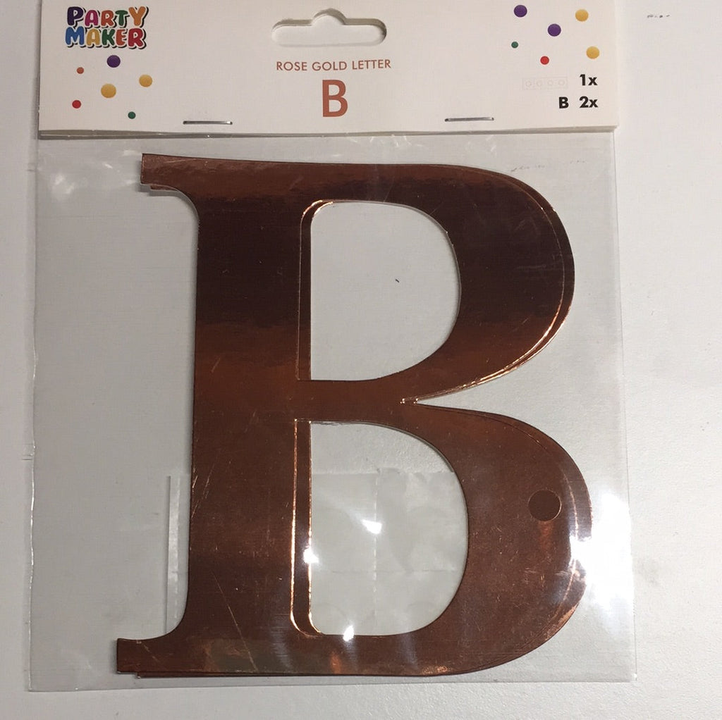Buy Balloon box rose gold letter B at NIS Packaging & Party Supply Brisbane, Logan, Gold Coast, Sydney, Melbourne, Australia