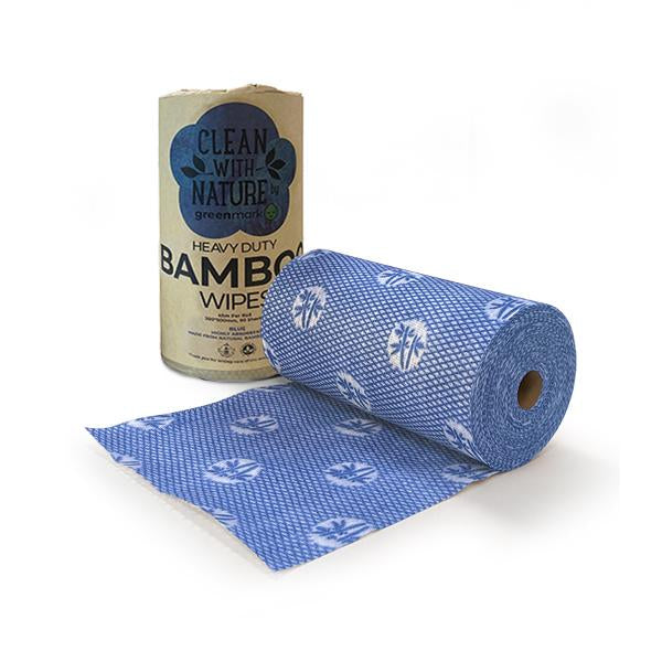 Bamboo Heavy Duty WIPES ROLL 90 SHEET BLUE 1Pc NIS Packaging & Party Supply