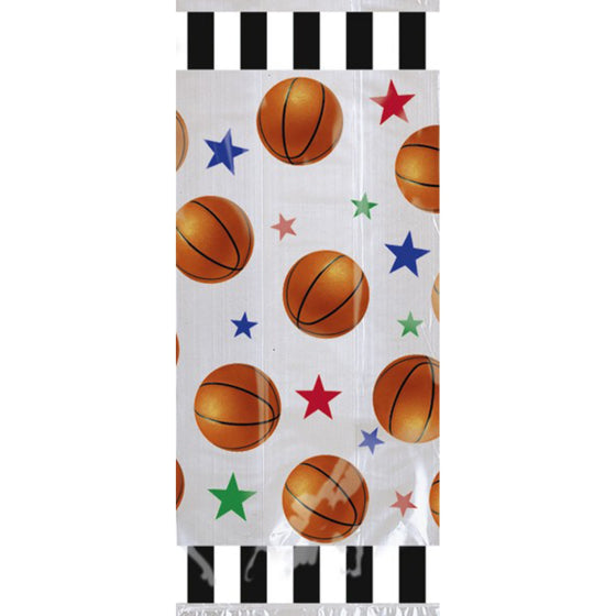 Buy Basketball Cello Party Bags 20pcs at NIS Packaging & Party Supply Brisbane, Logan, Gold Coast, Sydney, Melbourne, Australia