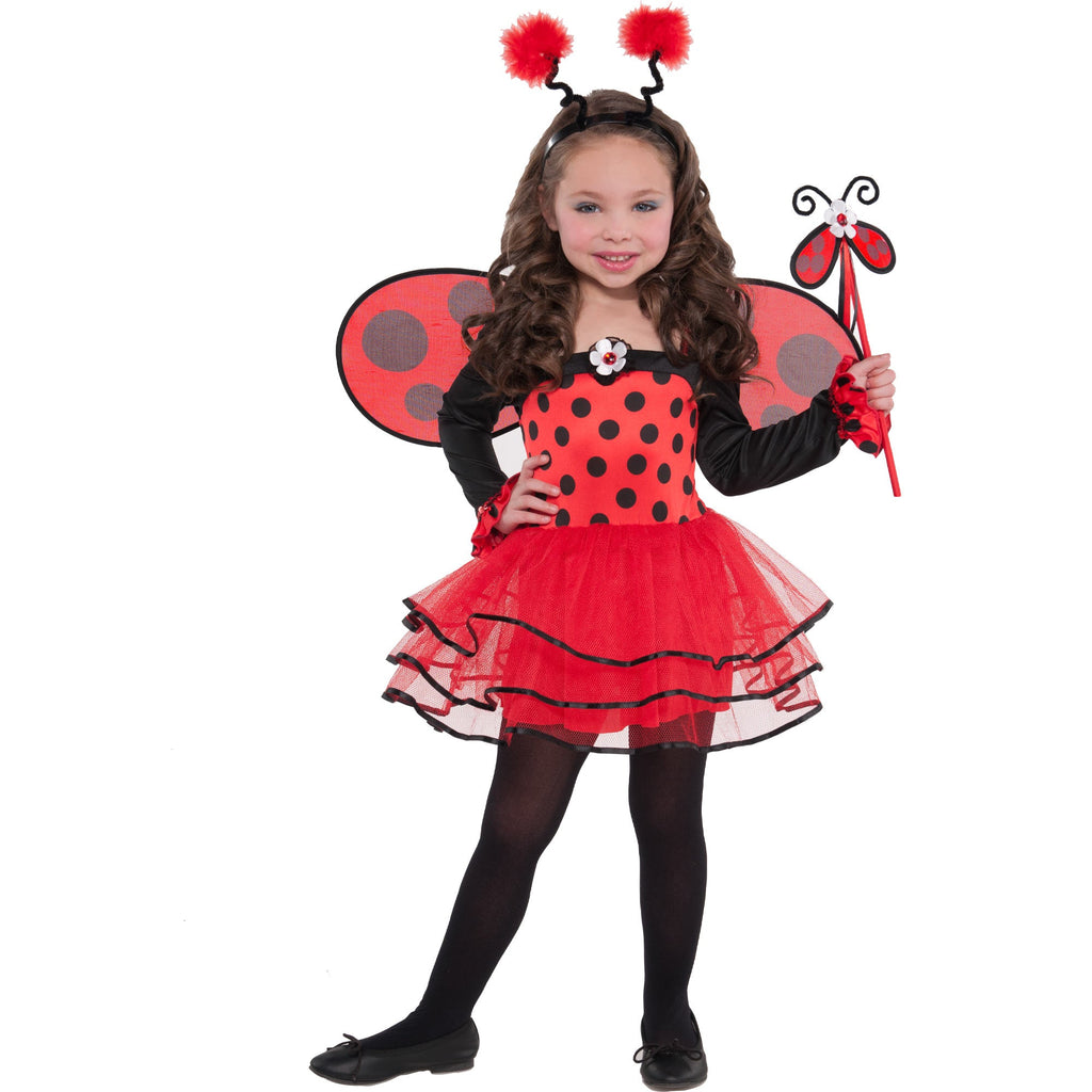 Bellerina Bug Girls Costume with attached Tutu, Headband, Wings & Wand NIS Packaging & Party Supply