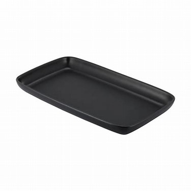 Black Serving Platter 200mmX280mm 1pc NIS Packaging & Party Supply