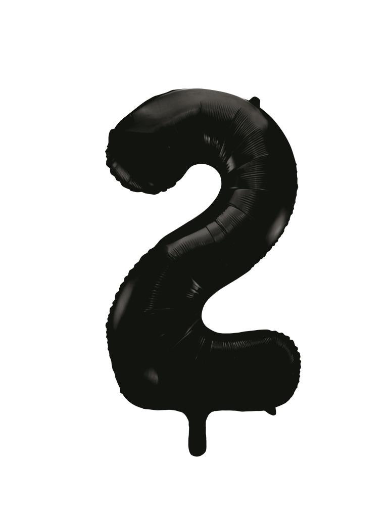 Buy Black Splash Foil Balloon Number #2 (34inch) at NIS Packaging & Party Supply Brisbane, Logan, Gold Coast, Sydney, Melbourne, Australia