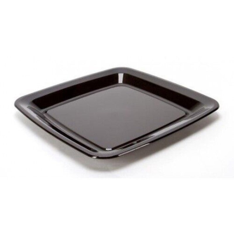 Black Square Platter 355mm 1pc NIS Packaging & Party Supply