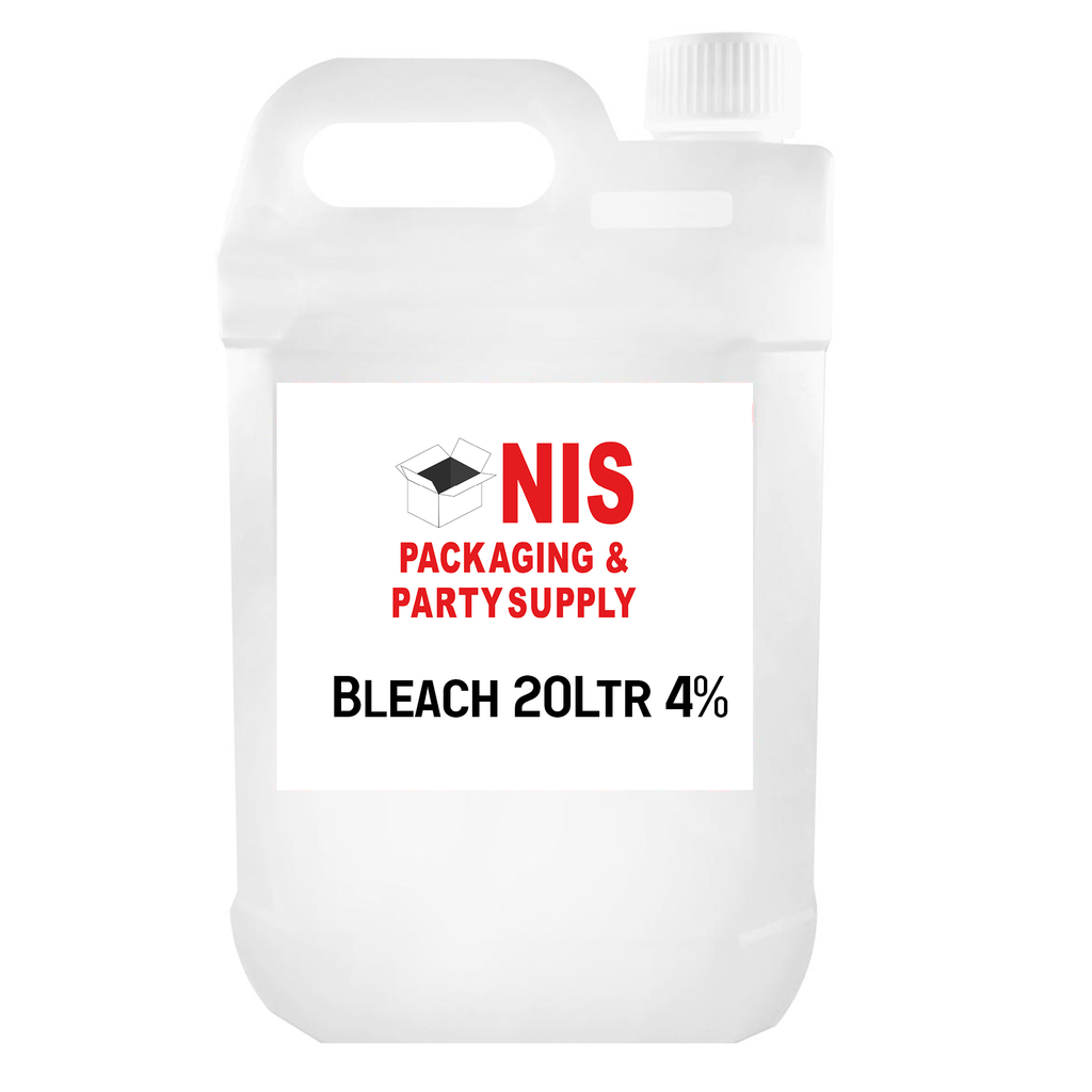 Bleach 20Ltr 4% NIS Packaging & Party Supply