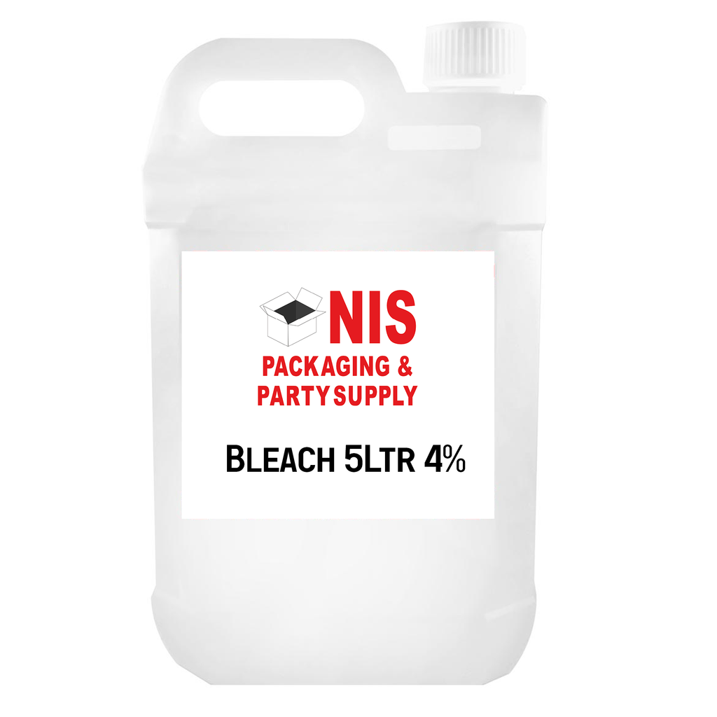 Bleach 5Ltr 4% NIS Packaging & Party Supply