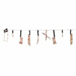 Bloody Weapons Hanging Garland Decoration Plastic NIS Packaging & Party Supply