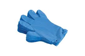 Blue Clear Poly Gloves 500pcs NIS Packaging & Party Supply