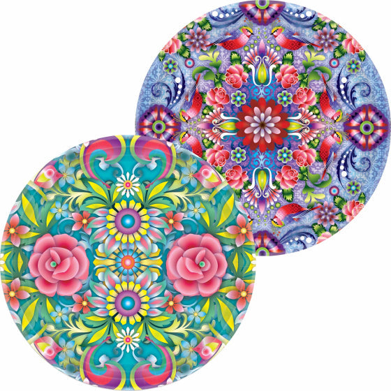 CATALINA 17CM ROUND PAPER PLATES MIXED DESIGNS 8PK NIS Packaging & Party Supply