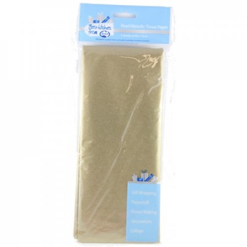 CLEARANCE! Metallic Gold 18gsm Tissue Paper P5 NIS Packaging & Party Supply