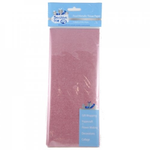 CLEARANCE! Pearl Pink 18gsm Tissue Paper P5 NIS Packaging & Party Supply