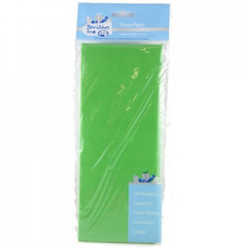 CLEARANCE! Standard Lime Green 17gsm Tissue Paper P5 NIS Packaging & Party Supply
