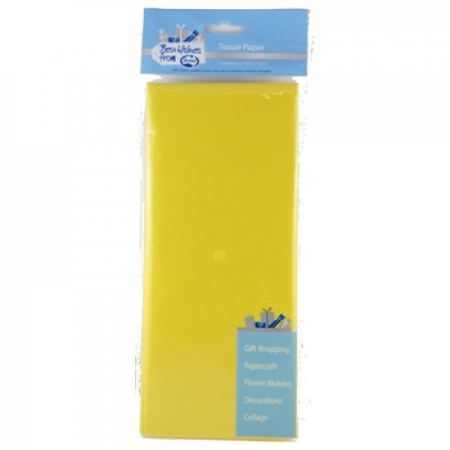 CLEARANCE! Standard Yellow 17gsm Tissue Paper P5 NIS Packaging & Party Supply