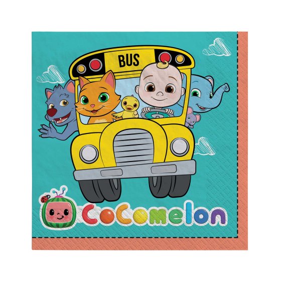 COCOMELON Lunch Napkins 16pk NIS Packaging & Party Supply