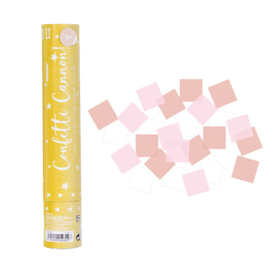 CONFETTI CANNON PINK 24CM (1PC) NIS Packaging & Party Supply