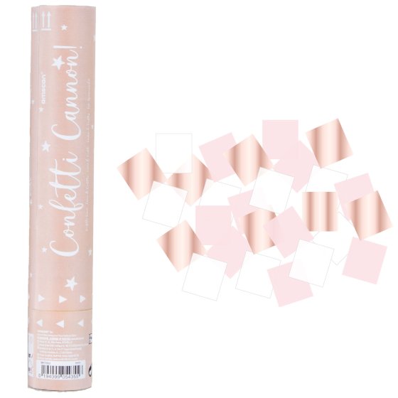 CONFETTI CANNON ROSE GOLD 24CM (1PC) NIS Packaging & Party Supply