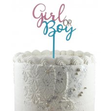 Cake topper Acrylic Boy Or Girl NIS Packaging & Party Supply