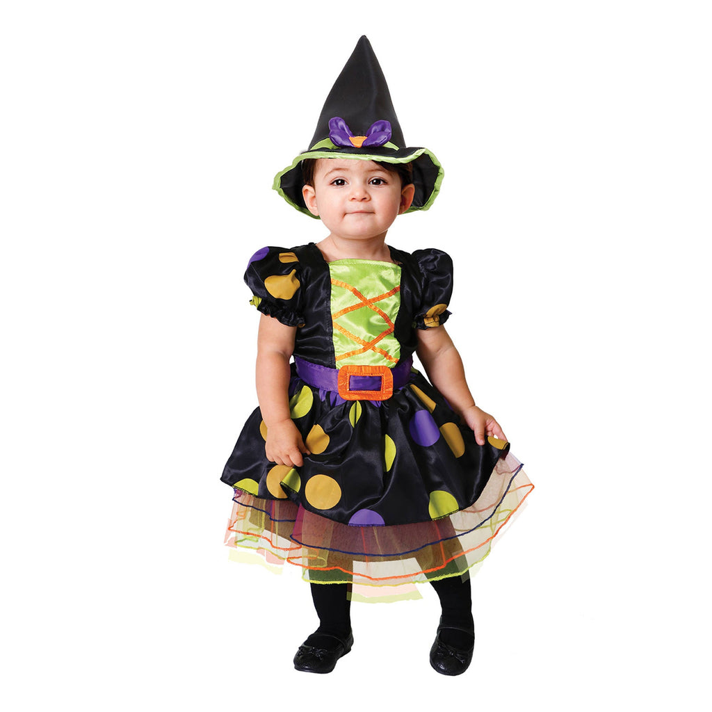 Cauldron Cutie Girl Costume with Dress & Hat NIS Packaging & Party Supply