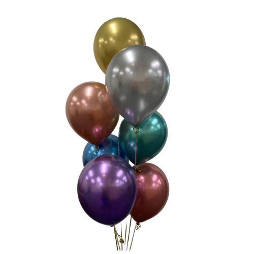 Buy Chrome Assorted Colours 30cm Balloons at NIS Packaging & Party Supply Brisbane, Logan, Gold Coast, Sydney, Melbourne, Australia