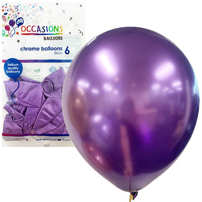 Buy Chrome Purple Colours 30cm Balloons at NIS Packaging & Party Supply Brisbane, Logan, Gold Coast, Sydney, Melbourne, Australia