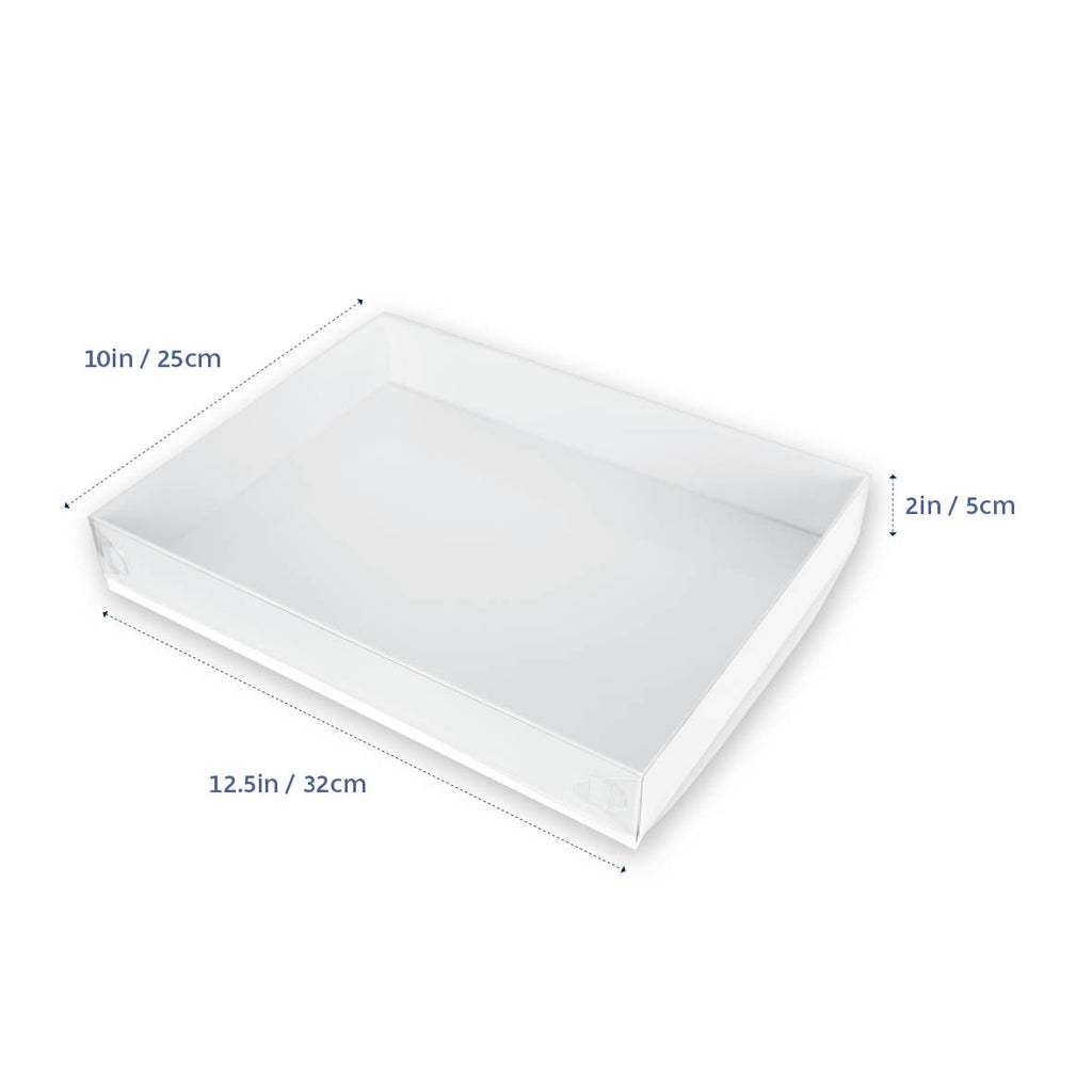 Clear Lid Biscuit Box RECTANGLE 12.5x10x2(H)in NIS Packaging & Party Supply