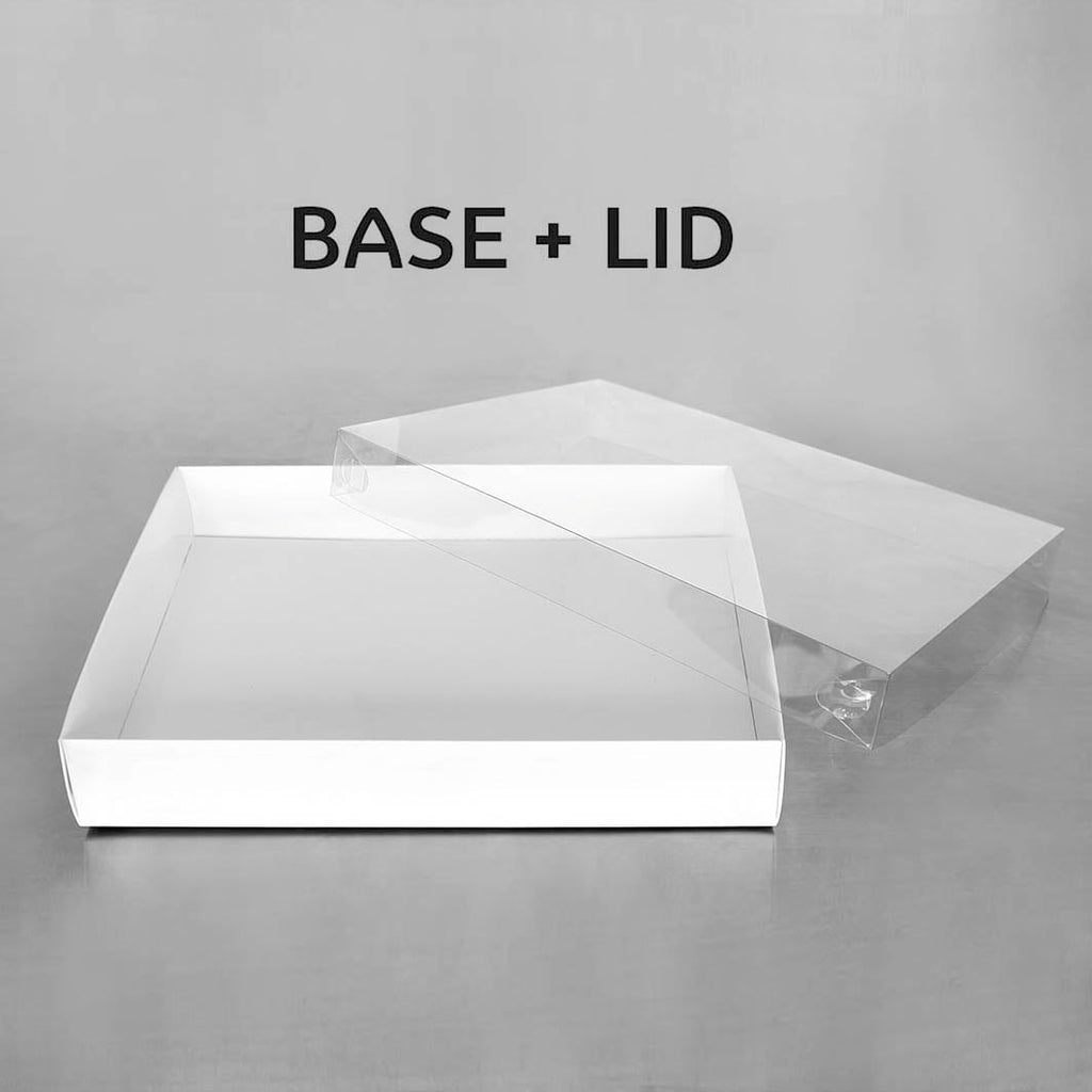 Clear Lid Biscuit Box RECTANGLE 12.5x10x2(H)in NIS Packaging & Party Supply