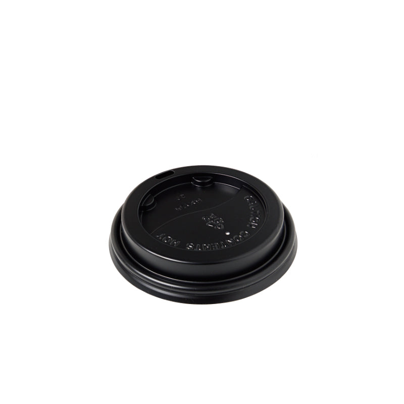 Coffee Cup Lids 90mm 50PK Black NIS Packaging & Party Supply