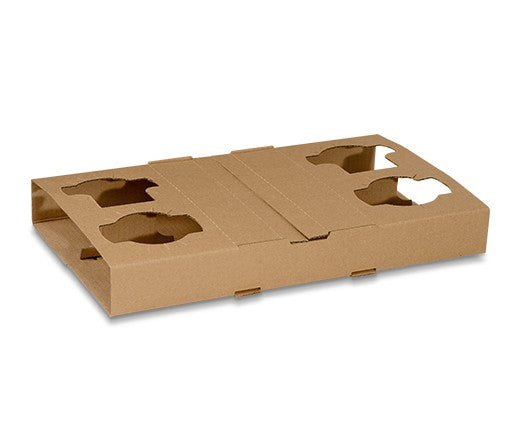 Corrugated 4 Cell Cup Holder (100 Ctn) NIS Packaging & Party Supply