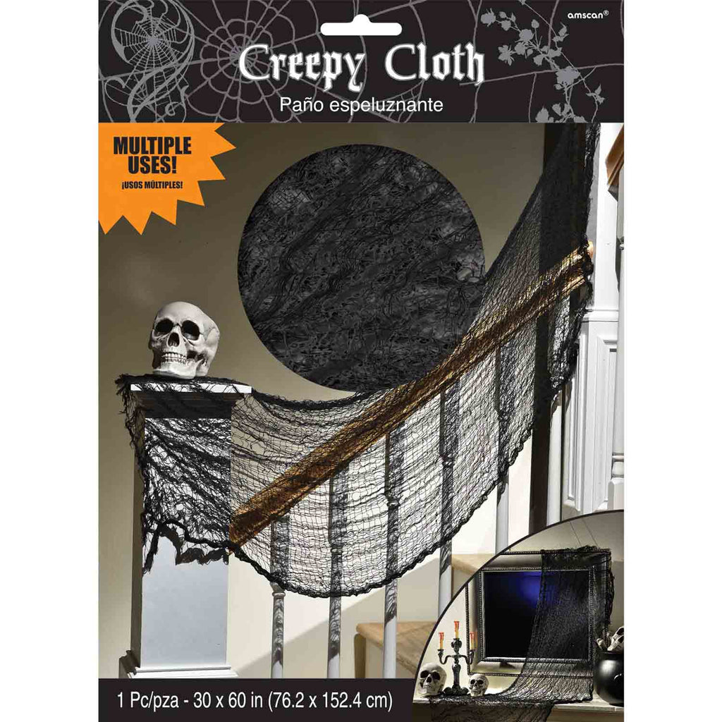 Creepy Cloth Black Decoration NIS Packaging & Party Supply
