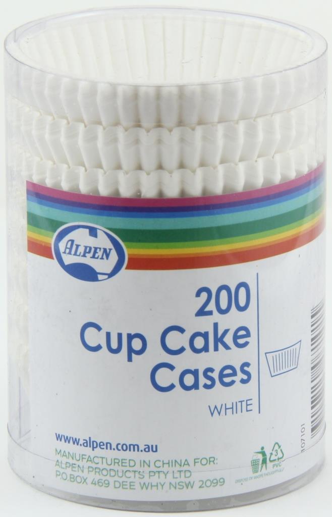 Buy Cup Cake Cases White (38x21mm) Pack 200 at NIS Packaging & Party Supply Brisbane, Logan, Gold Coast, Sydney, Melbourne, Australia