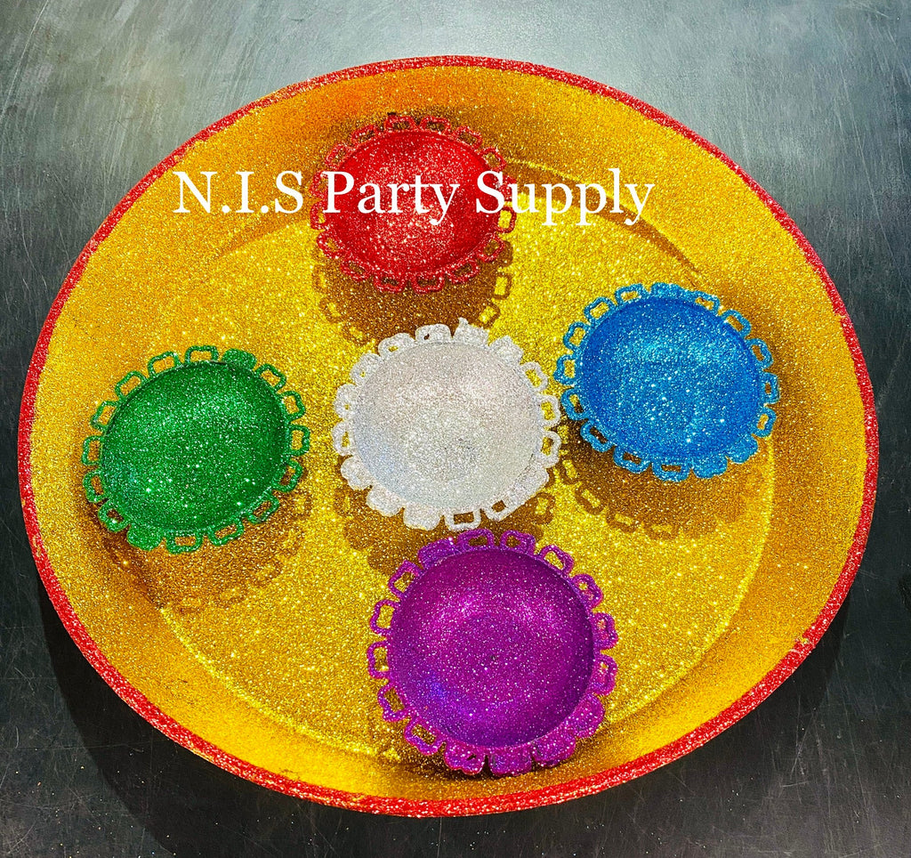 Decoration Thali Round 5 sections NIS Packaging & Party Supply